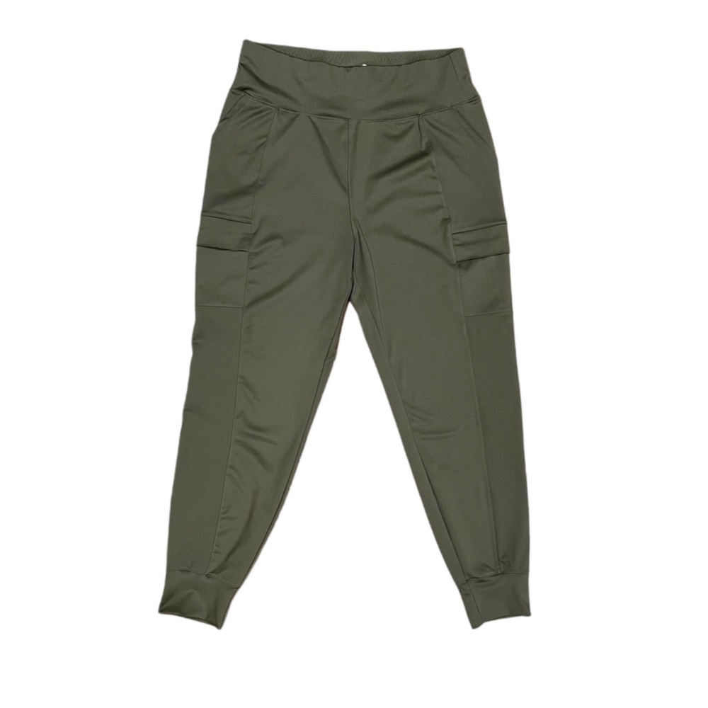 MOVE THEORY Olive Green High Waist Leggings Joggers. Size Large. - Picture 2 of 7
